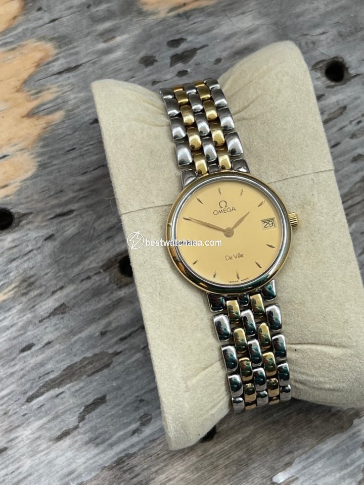 IMG_9081 Omega De Ville Womens watch Quartz Gold Steel 796.2379 Replica 4