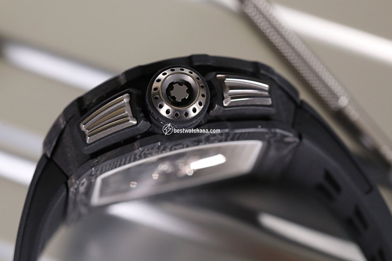 IMG_9081 Richard Mille RM 011 Mens watch Unisex Automatic Titanium Richard Mille RM11-03 CARBON NTPT Replica 4