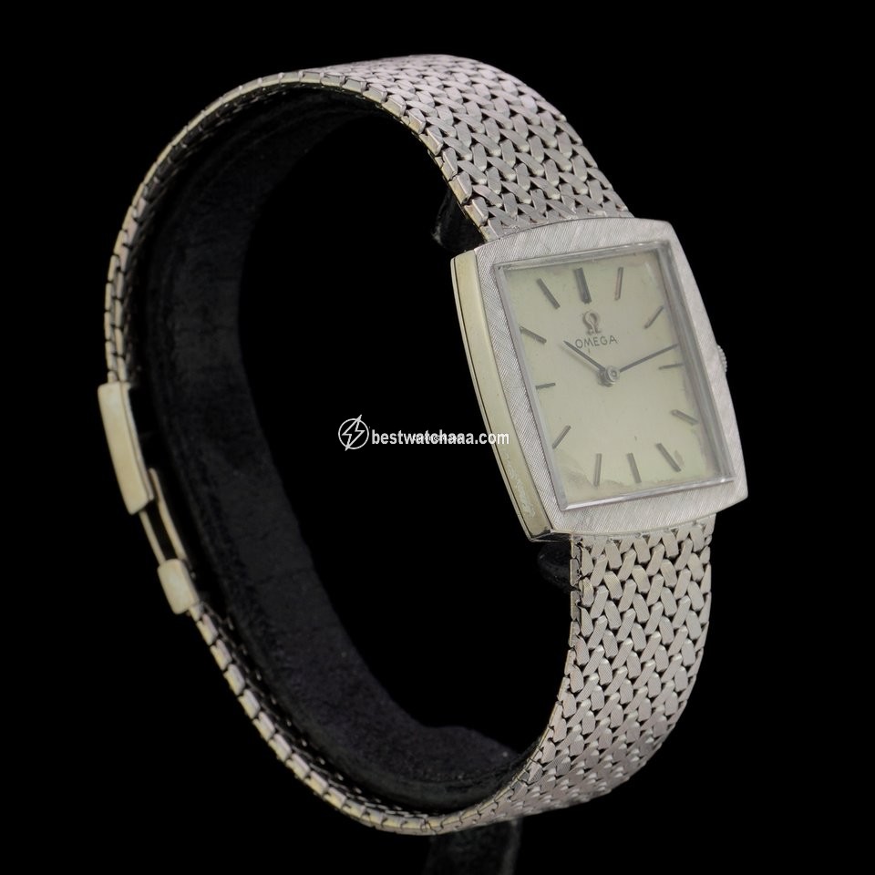 IMG_9081 Omega Womens watch Manual winding White gold Ref: 111061 Replica 4