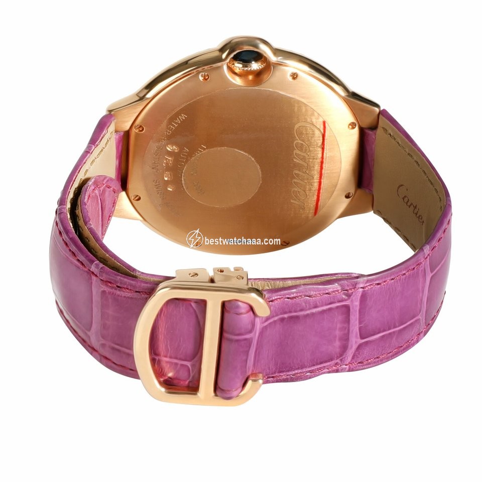 IMG_9081 Cartier Ballon Bleu 42mm Mens watch Unisex Automatic Rose gold WE900851 Replica 4