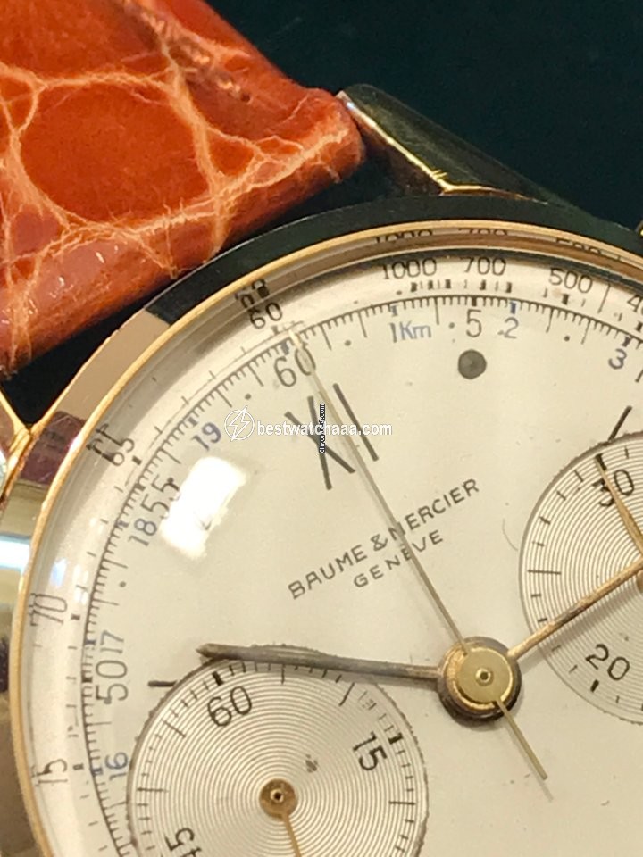 IMG_9081 Baume & Mercier Mens watch Unisex Manual winding Yellow gold Baume & mercier chrono Replica 4