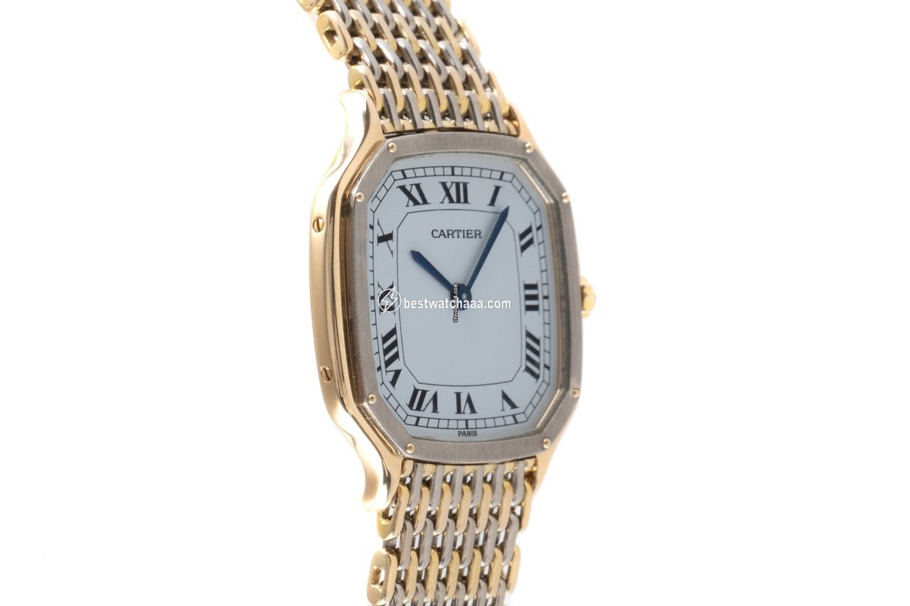 IMG_9081 Cartier Santos Dumont Womens watch Manual winding Yellow gold 9606 Replica 4