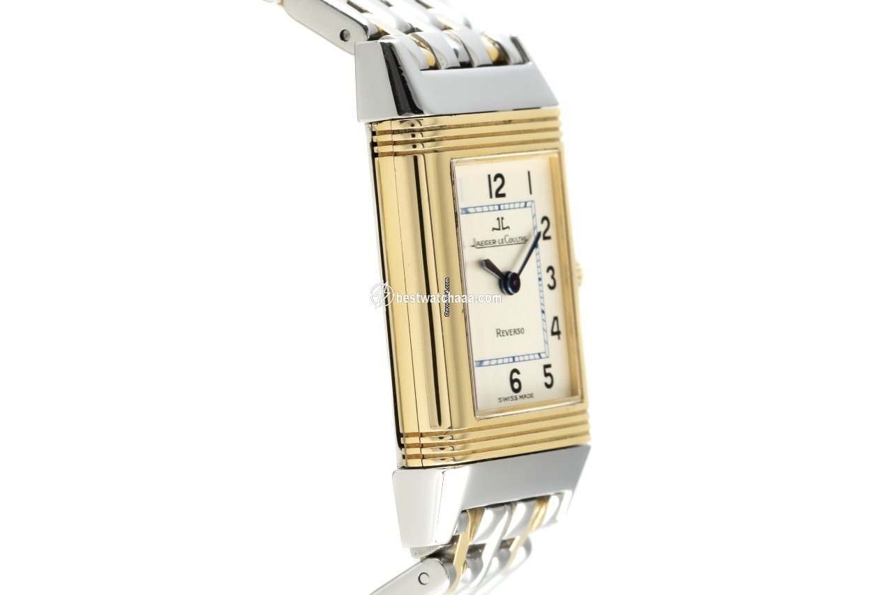 IMG_9081 Jaeger-LeCoultre Reverso Lady Womens watch Quartz Gold Steel 260.5.08 Replica 4