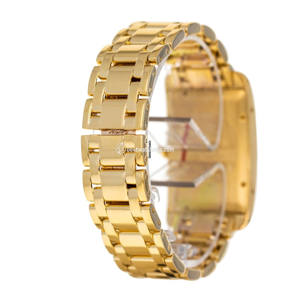 IMG_9081 Cartier Tank Americaine Mens watch Unisex Automatic Yellow gold W26031K2 1740 Replica 4