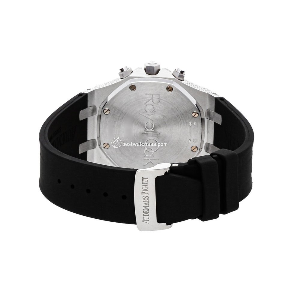 IMG_9081 Audemars Piguet Royal Oak Chronograph Mens watch Unisex Automatic White gold 26068BC.ZZ.D002CR.01 Replica 4