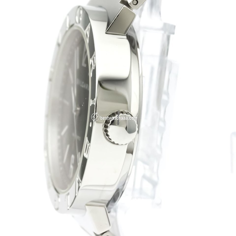 IMG_9081 Bulgari Bulgari Mens watch Unisex Automatic Steel BB38SS AUTO Replica 4