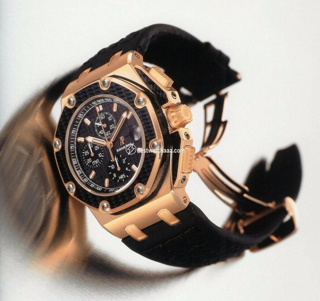 IMG_9081 Audemars Piguet Royal Oak Offshore Chronograph Mens watch Unisex Automatic Rose gold 26030RO.00.D001IN.01 26030RO.OO.D001IN.01 Replica 4
