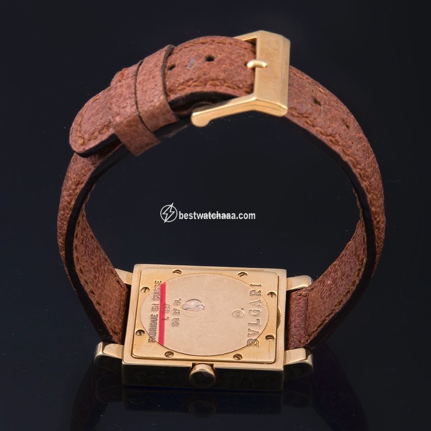 IMG_9081 Bulgari Quadrato Womens watch Quartz Yellow gold SQ 27 GL Replica 4