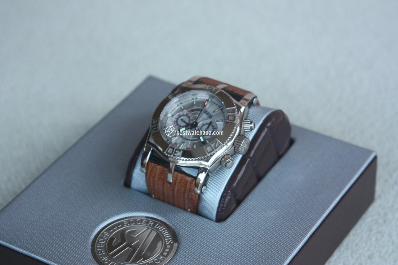 IMG_9081 Roger Dubuis Easy Diver Mens watch Unisex Manual winding White gold 24 28 Replica 4