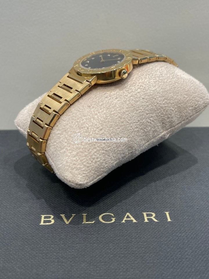 IMG_9081 Bulgari Bulgari Womens watch Quartz Yellow gold BB 26 GG Replica 4