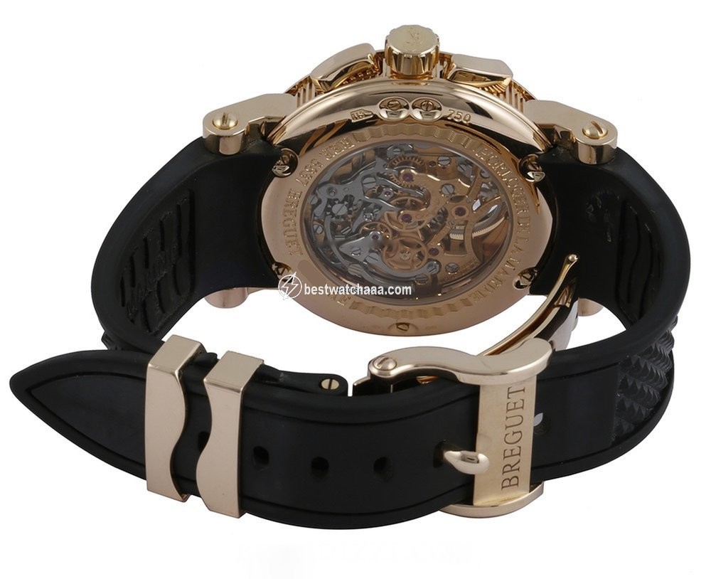 IMG_9081 Breguet Marine Mens watch Unisex Manual winding Rose gold 5837BR Replica 4