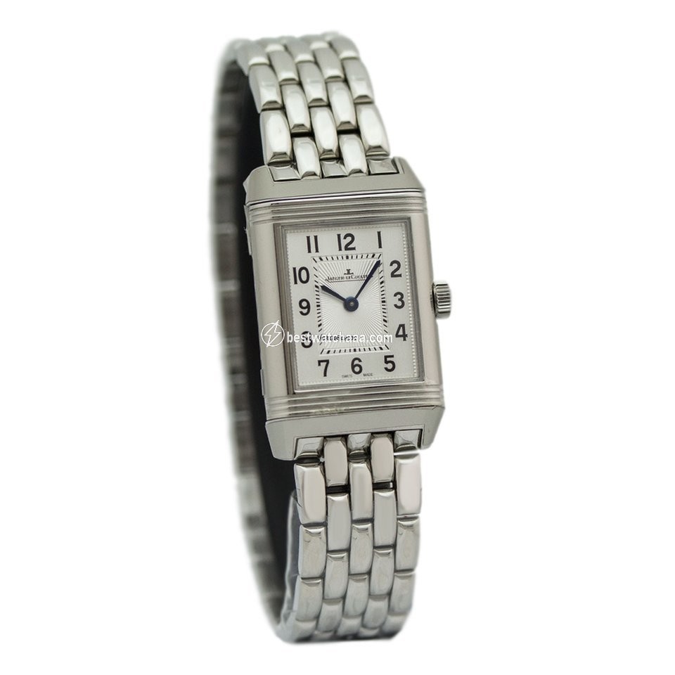 IMG_9081 Jaeger-LeCoultre Reverso Classic Small Duetto Womens watch Manual winding Steel Q2668130 or 2668130 Replica 4