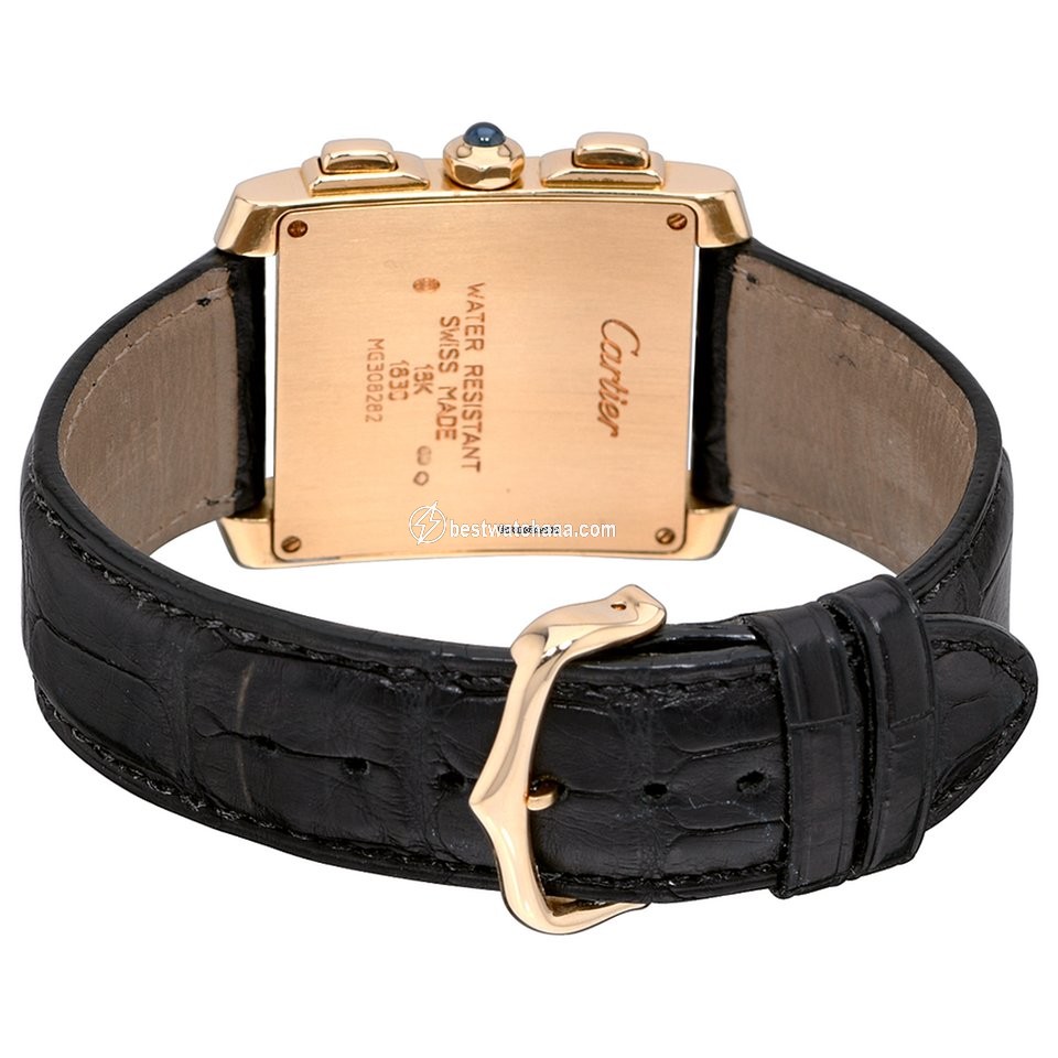 IMG_9081 Cartier Tank Francaise Mens watch Unisex Quartz Yellow gold W5000556 Replica 4