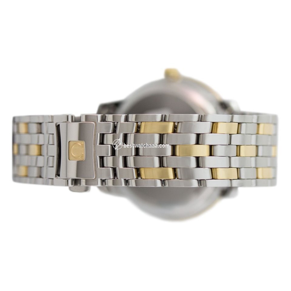 IMG_9081 Omega De Ville Prestige Mens watch Unisex Automatic Gold Steel 424.20.40.20.02.001 Replica 4