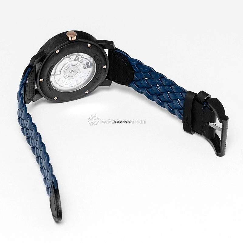 IMG_9081 Bulgari Mens watch Unisex Automatic Carbon 102634 Replica 4
