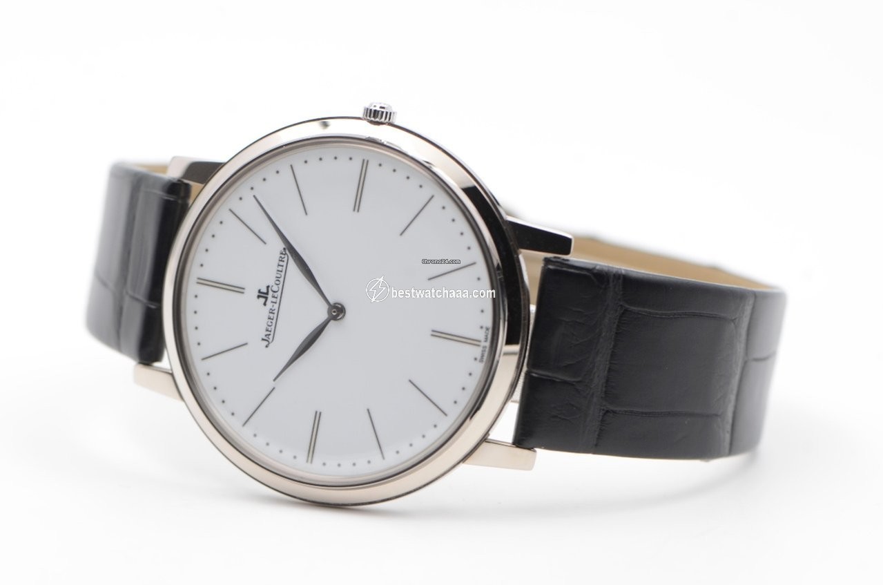 IMG_9081 Jaeger-LeCoultre Master Ultra Thin Mens watch Unisex Manual winding White gold Q12935E1 Replica 4