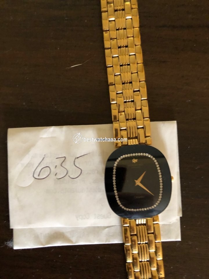 IMG_9081 Raymond Weil Othello Mens watch Unisex Quartz Yellow gold 160 Replica 5