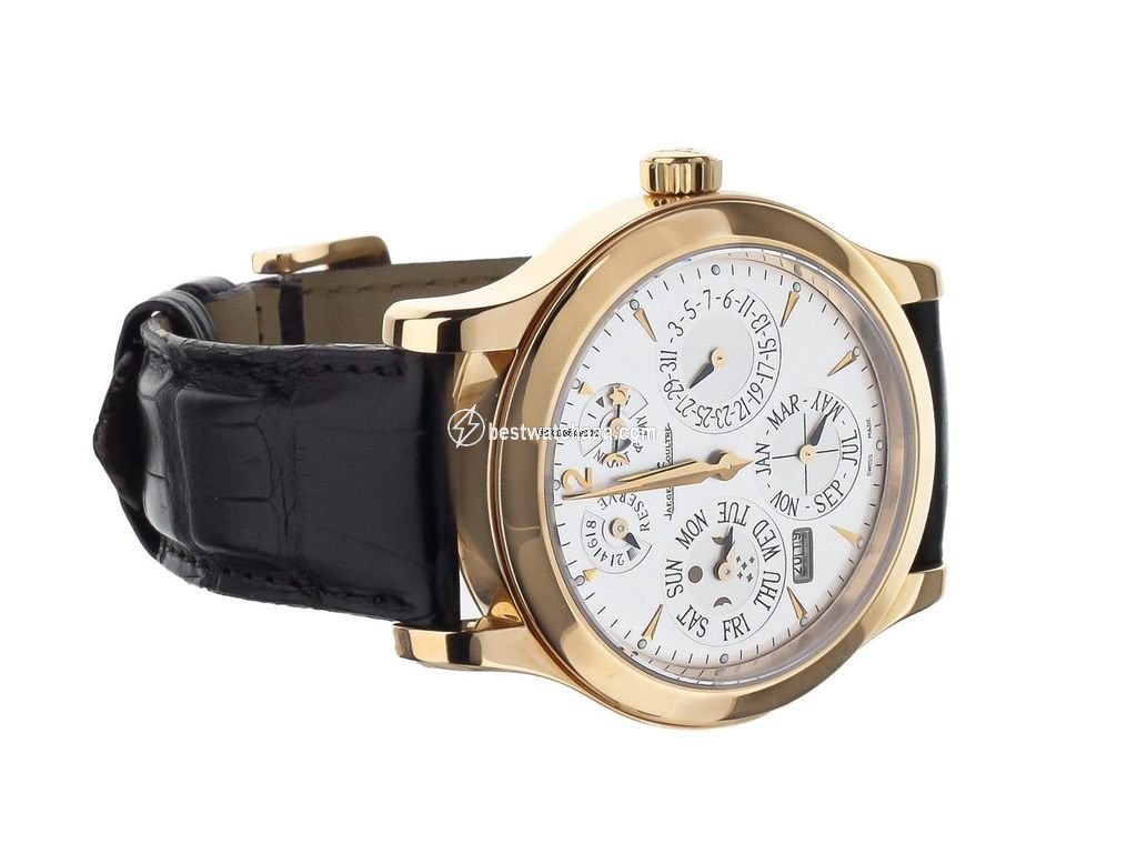 IMG_9081 Jaeger-LeCoultre Master Eight Days Perpetual Mens watch Unisex Automatic Rose gold 146.2.26.S Replica 5