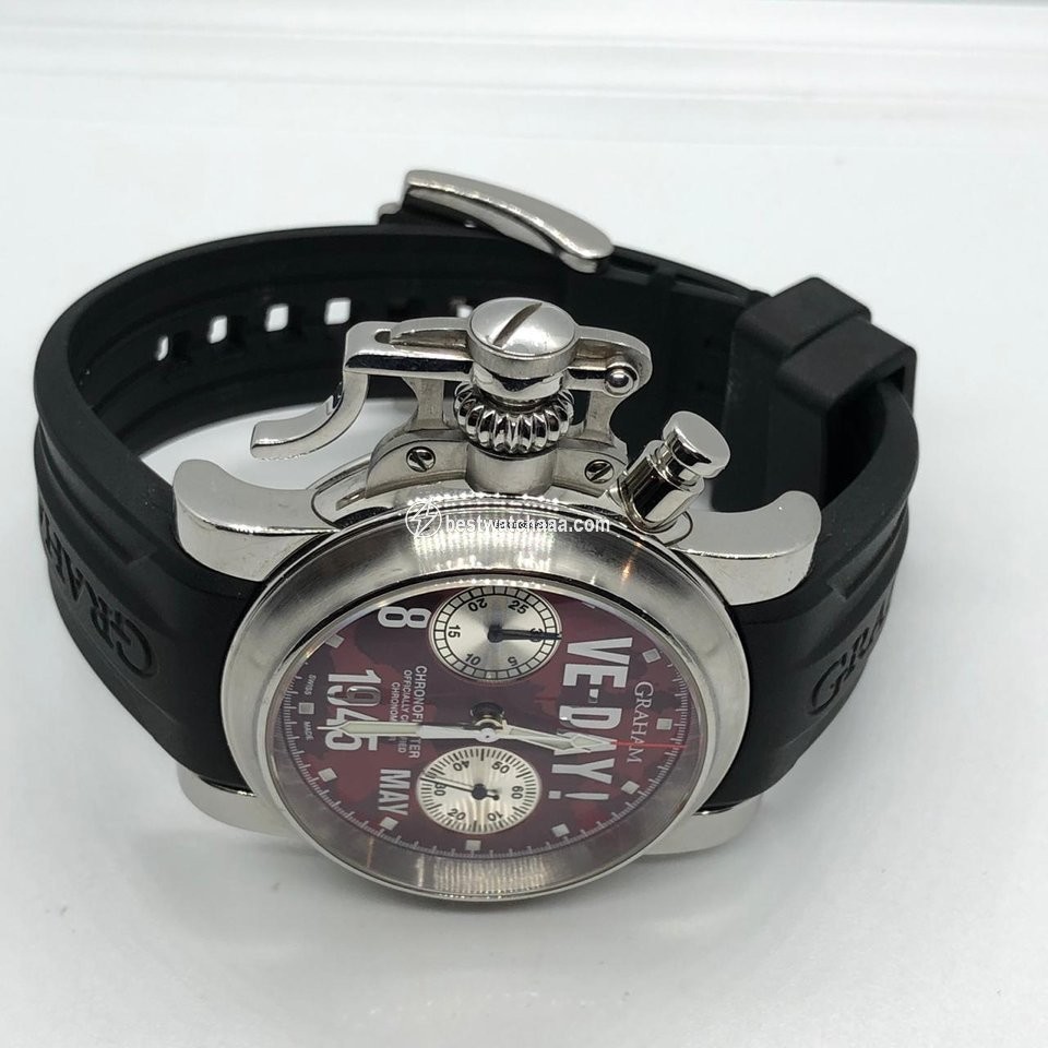 IMG_9081 Graham Chronofighter Mens watch Unisex Automatic Steel 2CFBS.S01A.L30B Replica 5