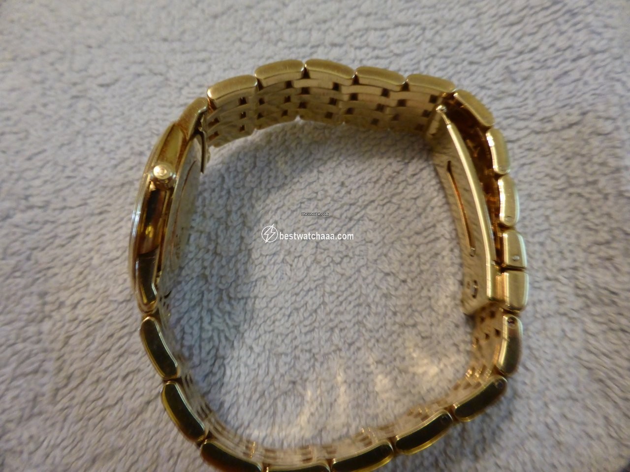 IMG_9081 Omega De Ville Prestige Womens watch Quartz Yellow gold 6503 833 Replica 5
