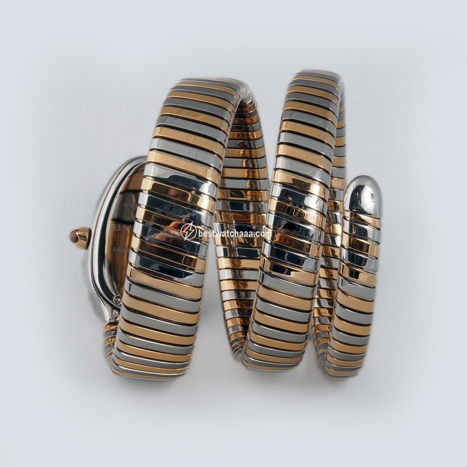 IMG_9081 Bulgari Serpenti Womens watch Quartz Gold Steel 102236 SP35C6SPG.2T Replica 5