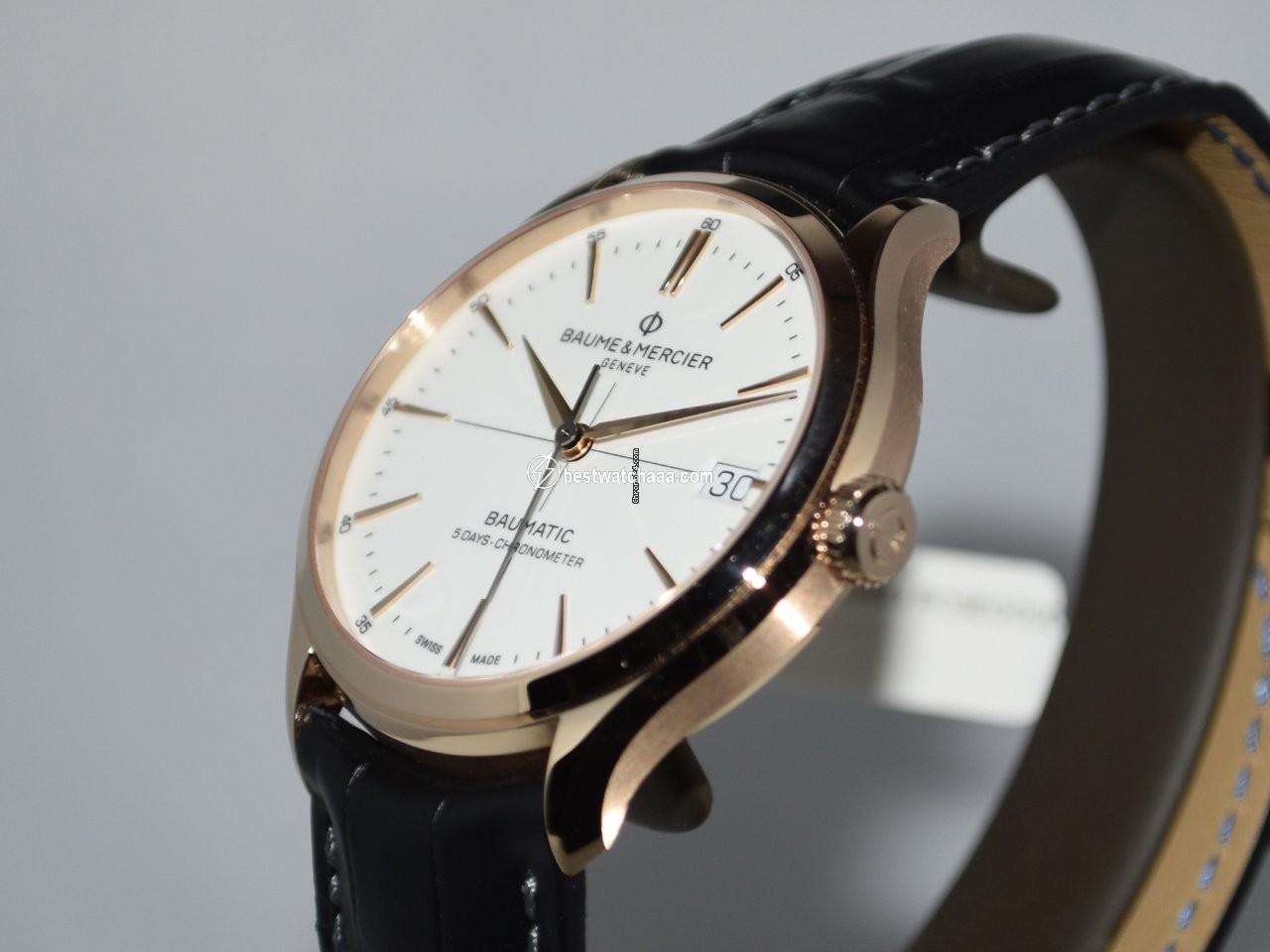 IMG_9081 Baume & Mercier Clifton Mens watch Unisex Automatic Rose gold MOA10469 Replica 5