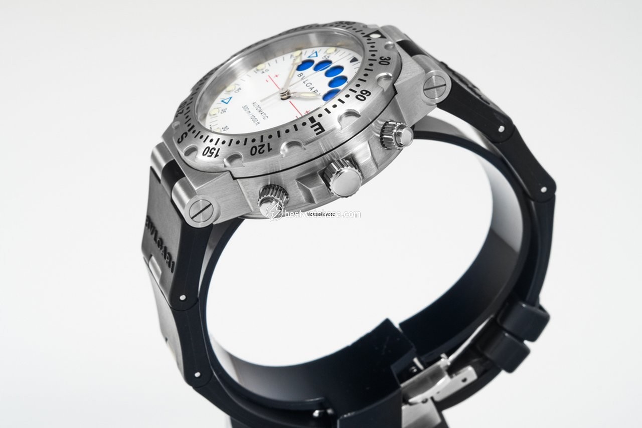 IMG_9081 Bulgari Diagono Mens watch Unisex Automatic Steel SD 40 S RE Replica 5