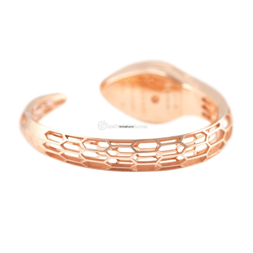 IMG_9081 Bulgari Serpenti Womens watch Quartz Rose gold 102982 SPP36WGD1GD1SK.M Replica 5