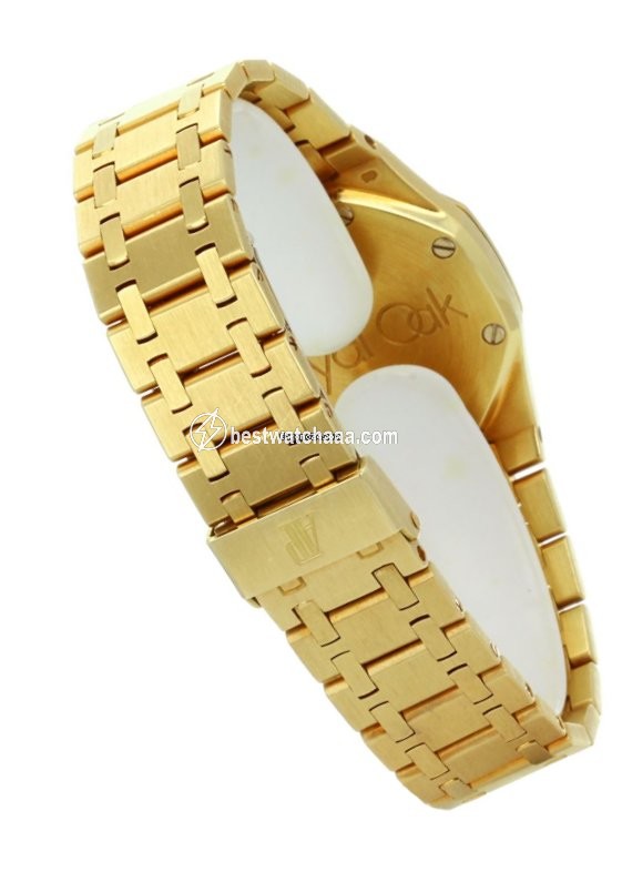 IMG_9081 Audemars Piguet Royal Oak Lady Womens watch Quartz Yellow gold 6007BA Replica 5