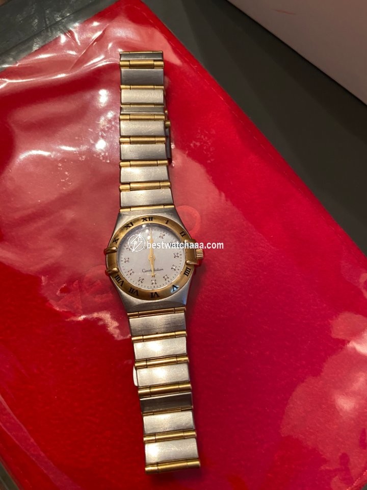 IMG_9081 Omega Constellation Womens watch Quartz Gold Steel 1262.75.00 Replica 5