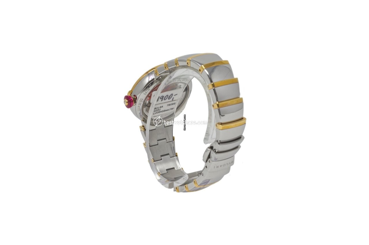 IMG_9081 Bulgari Lucea Womens watch Automatic Gold Steel LUP33SG Replica 5