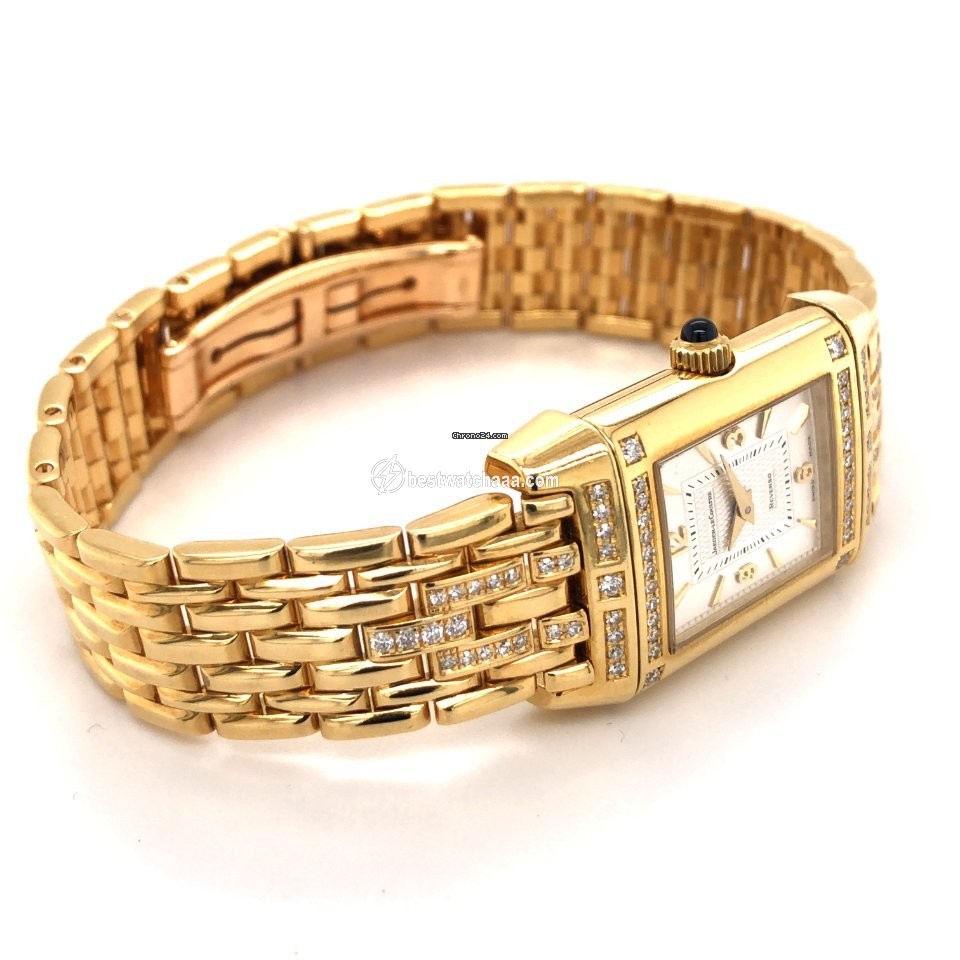 IMG_9081 Jaeger-LeCoultre Reverso Lady Womens watch Manual winding Yellow gold 265.1.86 Replica 5