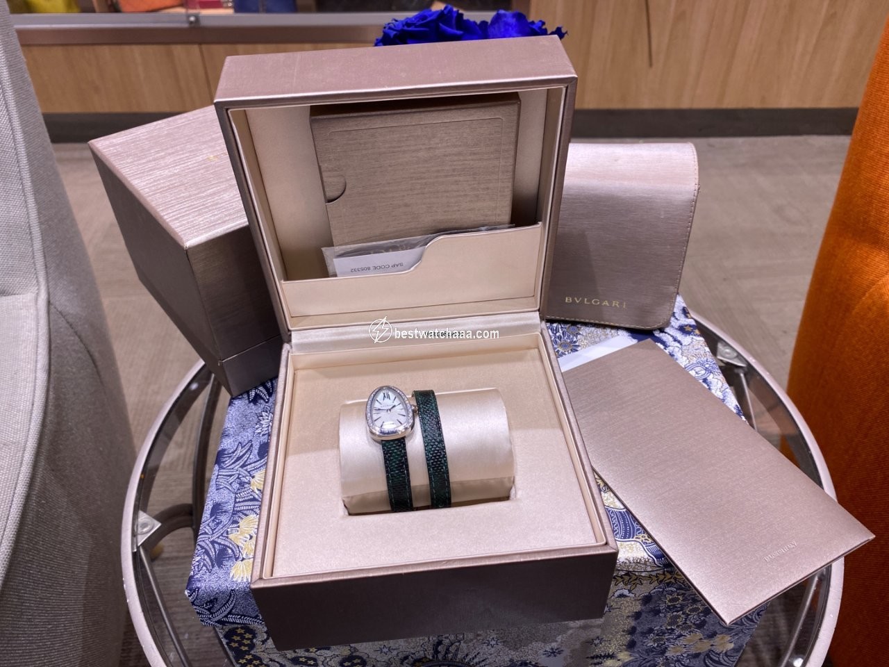 IMG_9081 Bulgari Serpenti Womens watch Quartz Steel 102781 SPS27WSDL Replica 5
