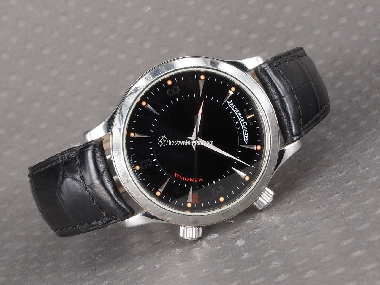 IMG_9081 Jaeger-LeCoultre Master Memovox Mens watch Unisex Manual winding Steel 144.8.94.S Replica 5