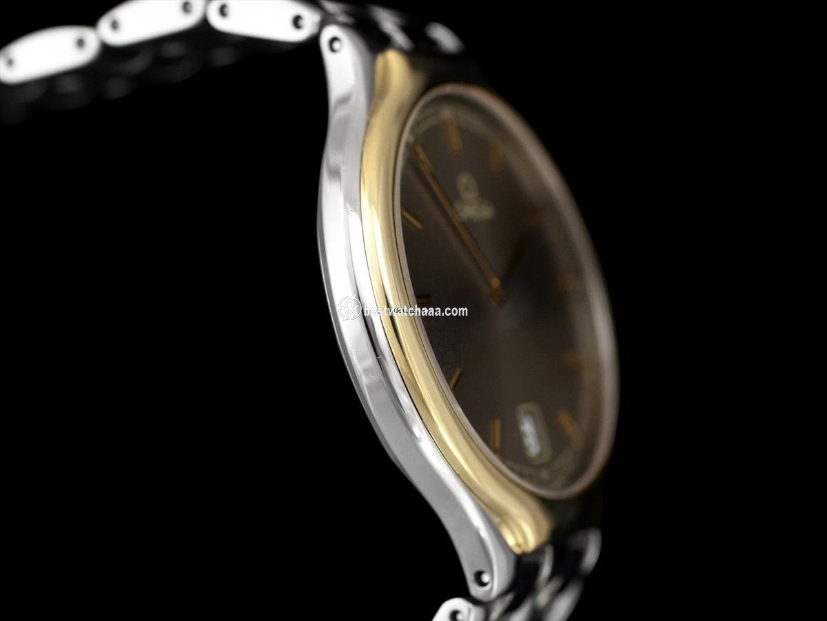 IMG_9081 Omega De Ville Mens watch Unisex Quartz Gold Steel 7458 Replica 5