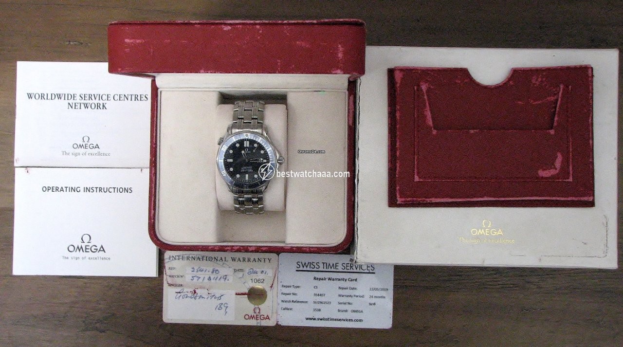 IMG_9081 Omega Seamaster Mens watch Unisex Quartz Steel 2541.80 Replica 5