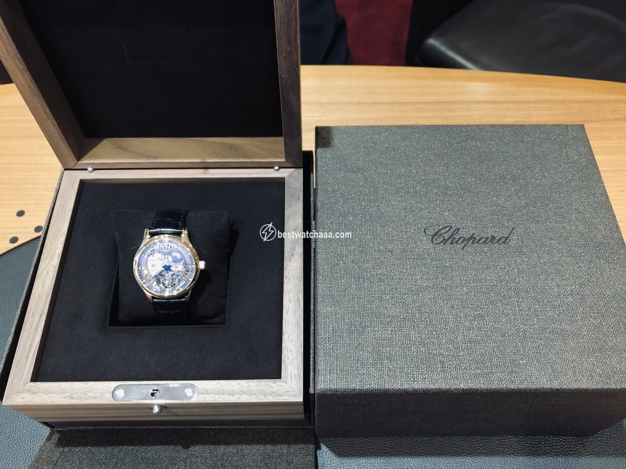 IMG_9081 Chopard L.U.C Manual winding Rose gold 161901-5002 Replica 5
