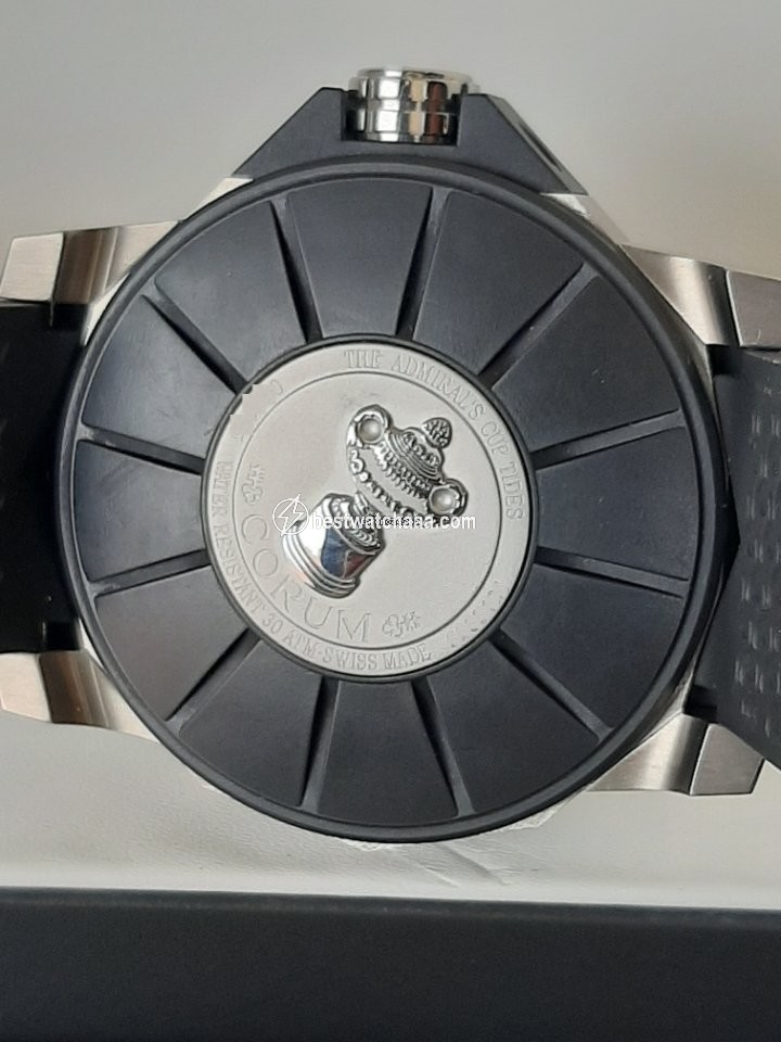 IMG_9081 Corum Admirals Cup Seafender Tides 48 Mens watch Unisex Automatic Titanium 277.931.06 0371 AN52 Replica 5