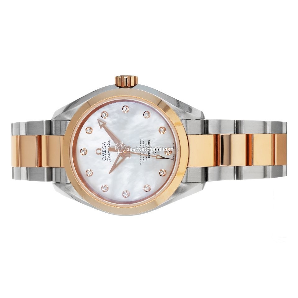 IMG_9081 Omega Seamaster Aqua Terra Womens watch Automatic Gold Steel 231.20.34.20.55.001 Replica 5