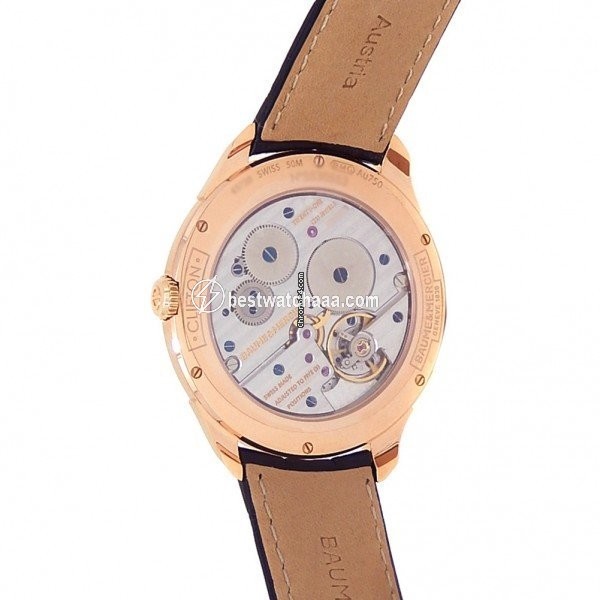 IMG_9081 Baume & Mercier Clifton Mens watch Unisex Manual winding Rose gold M0A10060 Replica 5