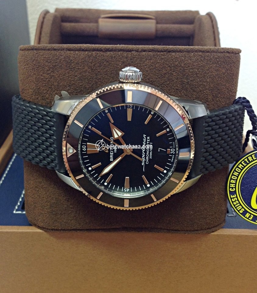 IMG_9081 Breitling Superocean Heritage Mens watch Unisex Automatic Gold Steel UB2030121B1S1 Replica 5