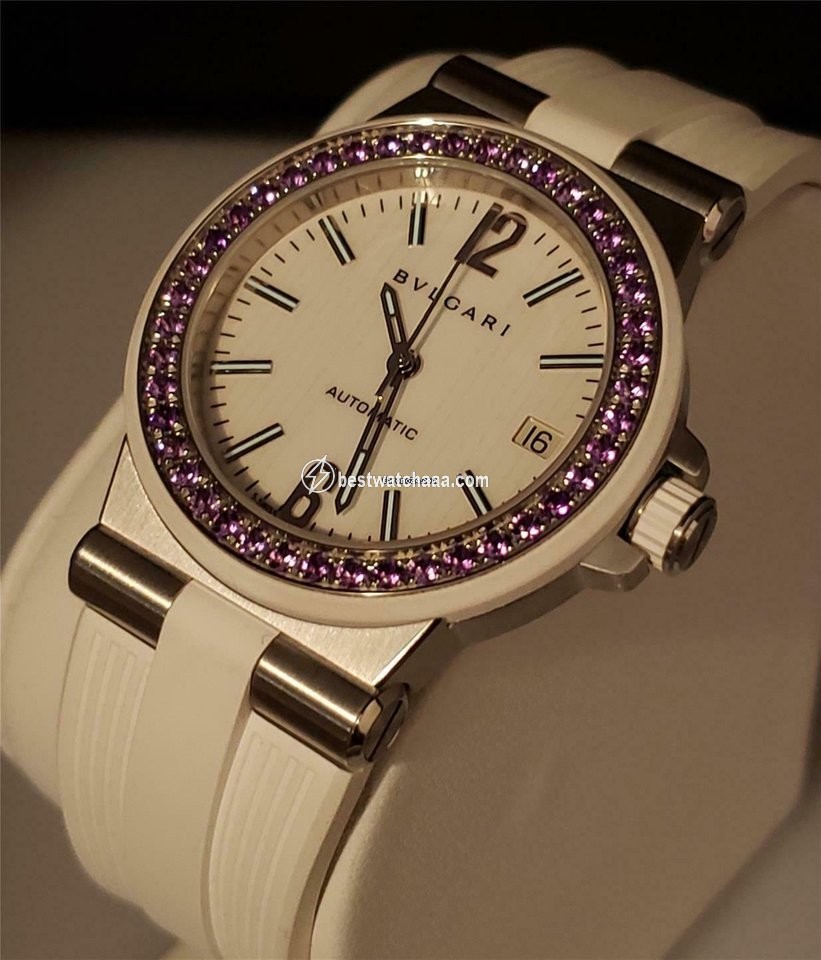 IMG_9081 Bulgari Diagono Womens watch Automatic Steel DG 35 S Replica 5