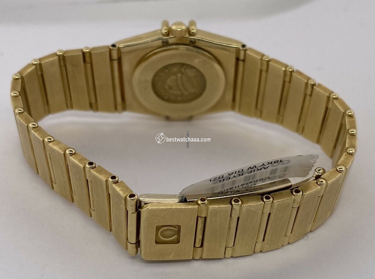 IMG_9081 Omega Constellation Ladies Womens watch Quartz Yellow gold 895.1076 Replica 5