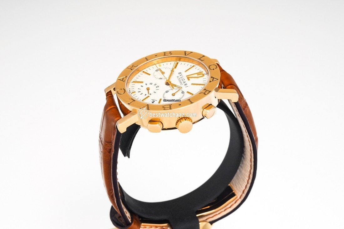 IMG_9081 Bulgari Bulgari Mens watch Unisex Automatic Yellow gold BB 38 GL CH Replica 5