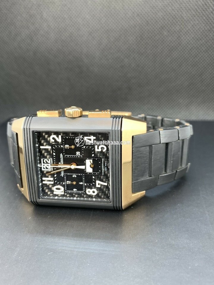 IMG_9081 Jaeger-LeCoultre Reverso Squadra World Chronograph Mens watch Unisex Automatic Red gold JLQ702L67P Replica 5
