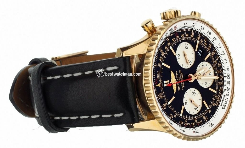 IMG_9081 Breitling Navitimer Mens watch Unisex Automatic Rose gold RB0120 Replica 5
