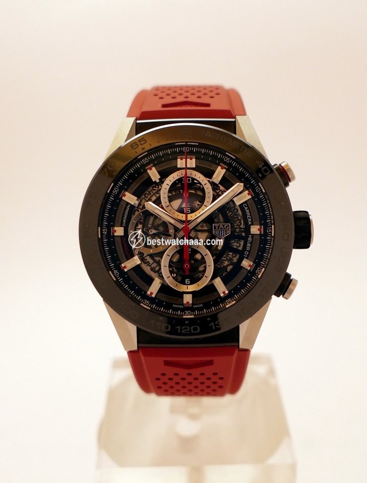 IMG_9081 TAG Heuer Carrera Calibre HEUER 01 Mens watch Unisex Automatic Steel CAR2A1Z.FT6050 Replica 5