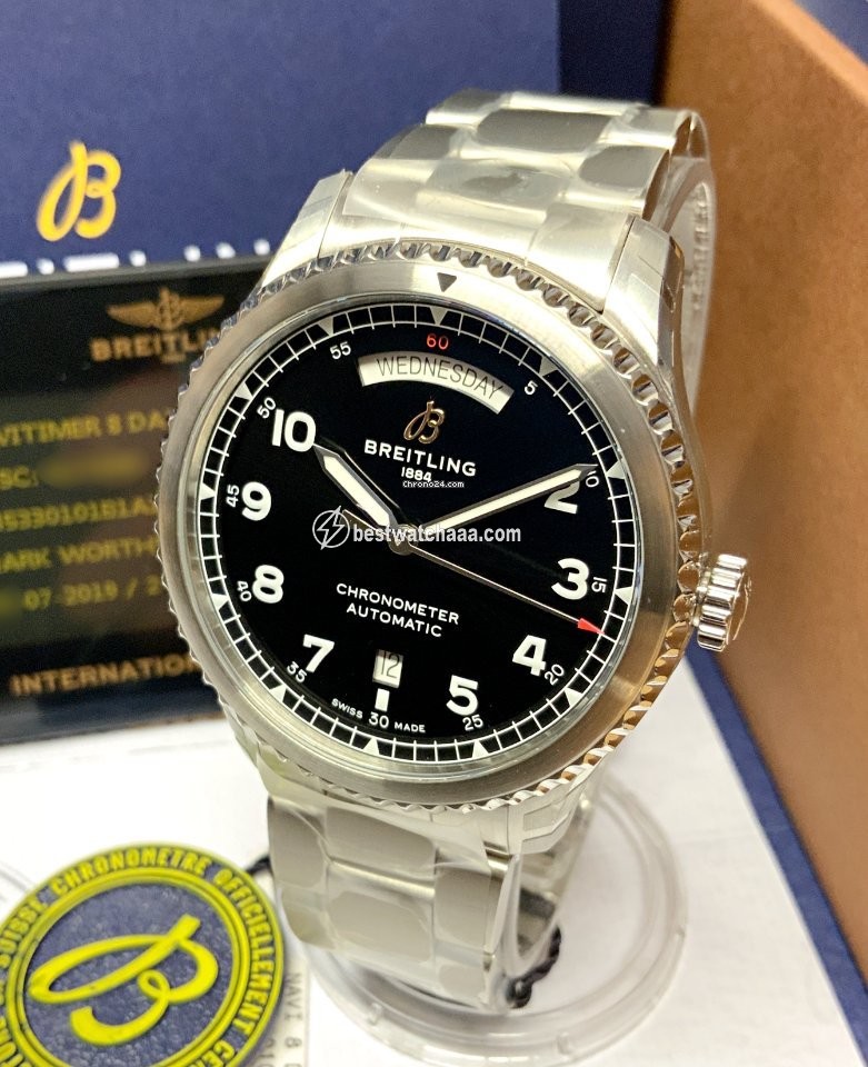 IMG_9081 Breitling Aviator 8 Mens watch Unisex Automatic Steel A45330101B1X1 Replica 5