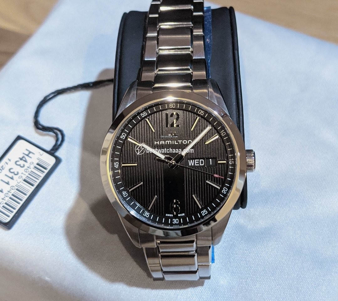 IMG_9081 Hamilton Broadway Mens watch Unisex Quartz Steel H43311135 Replica 5