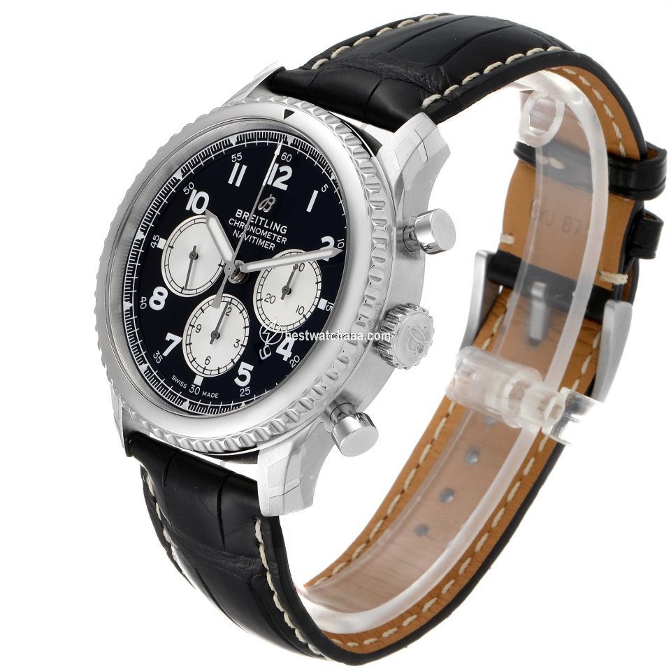 IMG_9081 Breitling Aviator 8 Mens watch Unisex Automatic Steel AB0117131B1P1 Replica 5